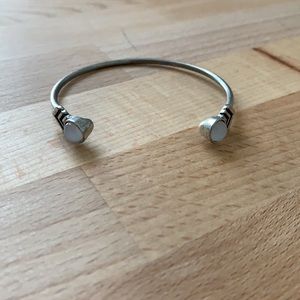 Anthropologie cuff bracelet w/stone and chevron
